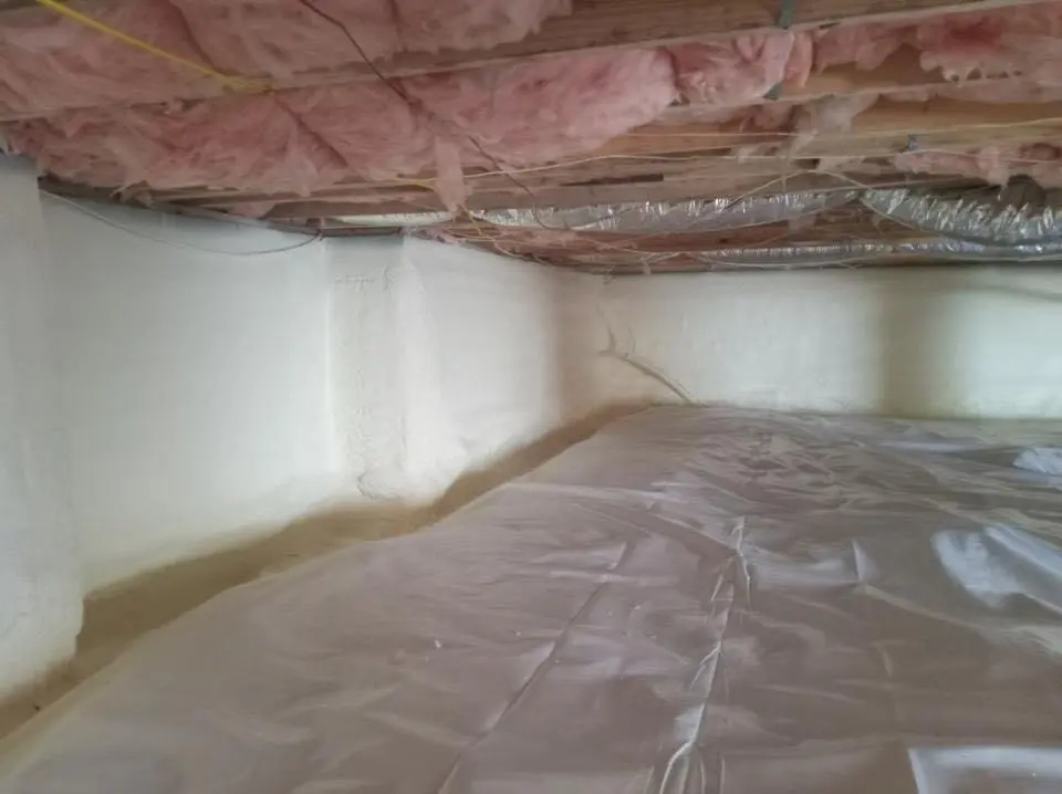 Crawl space encapsulation with closed-cell spray foam for Roof Waterproofing in Hapeville